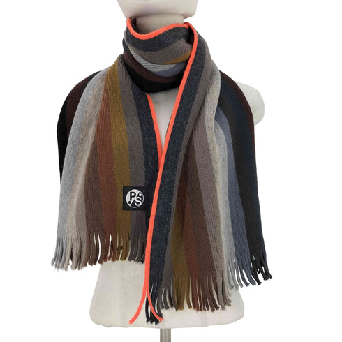 ピーエスポールスミス PS Paul Smith マルチカラーラムウールマフラー メンズ