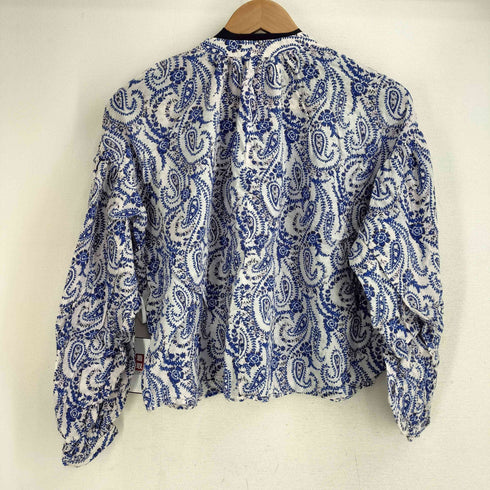 ザラ ZARA ペーズリー柄 クロップドブラウス レディース import:S