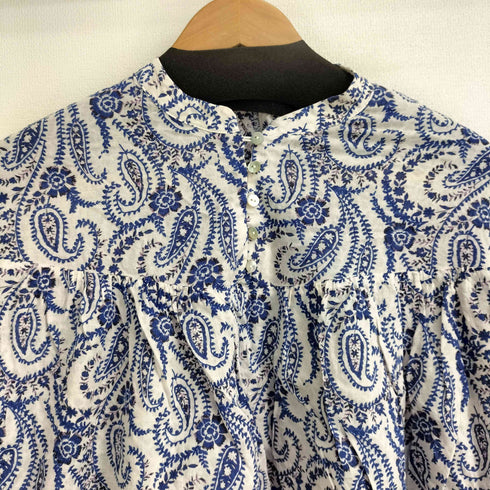 ザラ ZARA ペーズリー柄 クロップドブラウス レディース import:S
