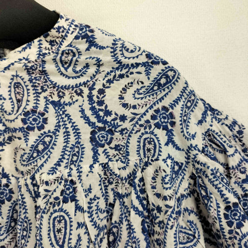 ザラ ZARA ペーズリー柄 クロップドブラウス レディース import:S