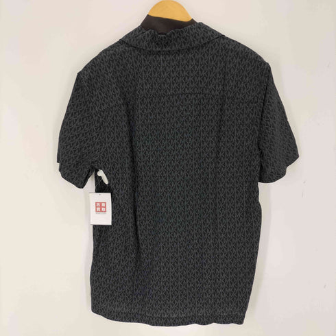 マイケルコース Michael Kors ロゴ シャンブレー ジャガード キャンプ シャツ メンズ import:XS
