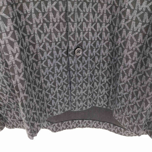 マイケルコース Michael Kors ロゴ シャンブレー ジャガード キャンプ シャツ メンズ import:XS