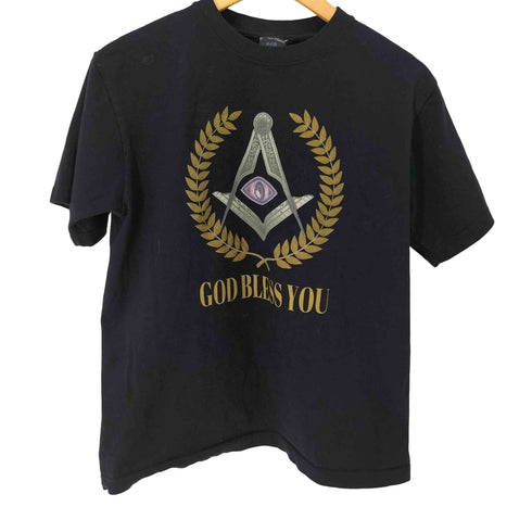 GOD BLESS YOU プリントクルーネックTシャツ メンズ JPN:M