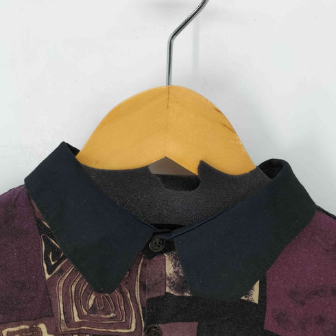 BRUTTINI 総柄 L/S レーヨンシャツ メンズ L 18-18 1/2