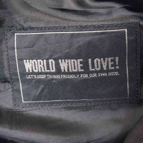 ワールドワイドラブ WORLD WIDE LOVE カウレザーパンツ メンズ 30