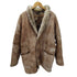 M.Flues 80-90S Vintage Mouton Coat 裏地 リアルファー シープスキン 本革 ムートン コート ヴィンテージ メンズ import:L