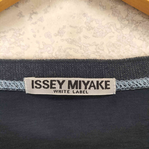 イッセイミヤケホワイトレーベル ISSEY MIYAKE WHITE LABEL カラーステッチクルーネックTシャツ レディース 3