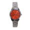 PIERRE LANNIER X LES INTERCHANGEABLES Cofret Femme ROXANE Cadran Orange Bracelet Acier Argenté レディース