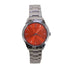PIERRE LANNIER X LES INTERCHANGEABLES Cofret Femme ROXANE Cadran Orange Bracelet Acier Argenté レディース