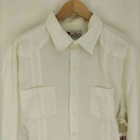 ドグァジャベーラ GUAYABERA 4ポケット 刺繍 ロングスリーブ キューバシャツ メンズ