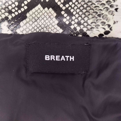 ブレス BREATH フェイクレザー ダウンジャケット パイソン メンズ JPN:L