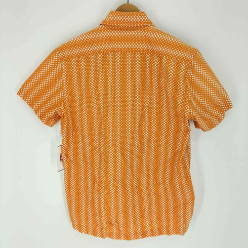 ピーエスポールスミス PS Paul Smith ポルトガル製 ランダムドット総柄 ショートスリーブシャツ メンズ import:S