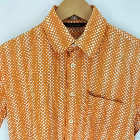 ピーエスポールスミス PS Paul Smith ポルトガル製 ランダムドット総柄 ショートスリーブシャツ メンズ import:S