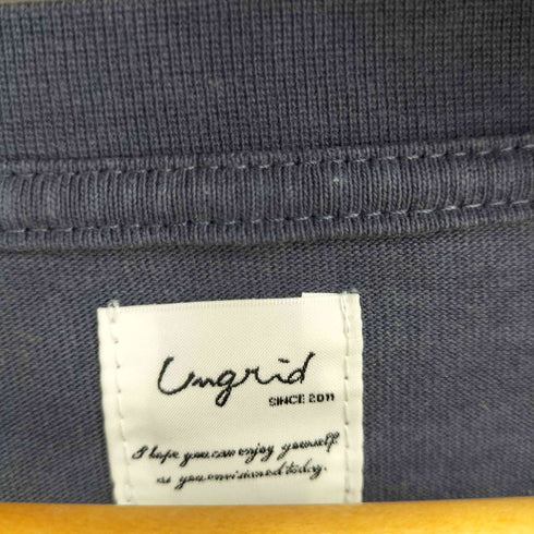 アングリッド Ungrid ヴィンテージウォッシュロゴビッグ S/S Tee レディース FREE