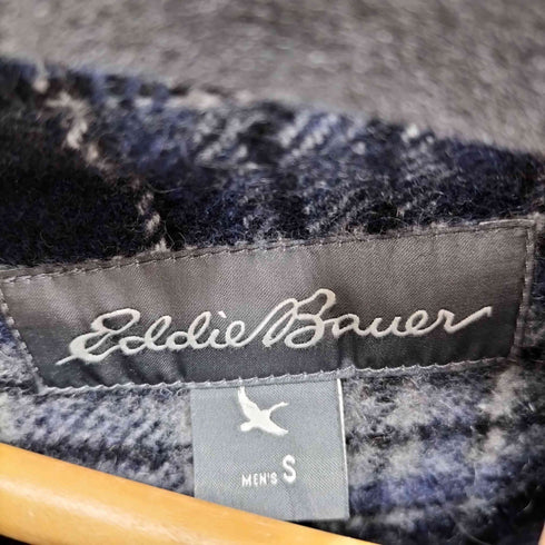 エディーバウアー Eddie Bauer ロゴ刺繍 裏地チェック ライナー付き フーデッドジャケット メンズ JPN:S
