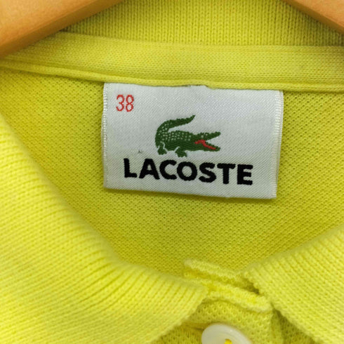 ラコステ LACOSTE ロゴパッチ ノースリーブポロシャツ レディース FR:38