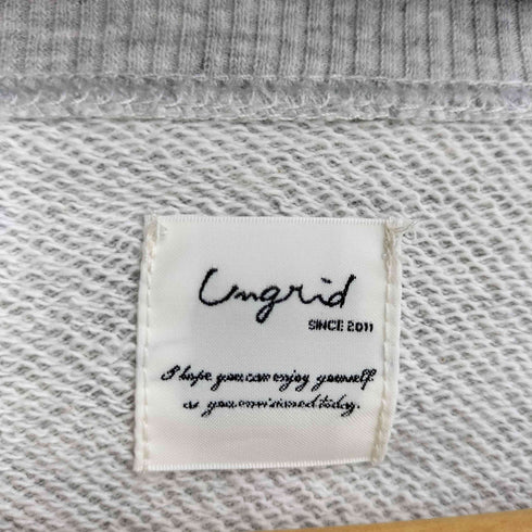アングリッド Ungrid ワンポイント ハート刺繍 スウェット レディース FREE