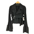 ヨウジヤマモト Yohji Yamamoto collection ベルテッドデザイン クロップド ライダースジャケット レディース JPN:1