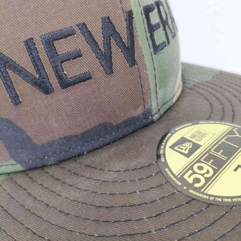ニューエラ NEW ERA 59FIFTY ロゴ刺繍 迷彩 ベースボールキャップ メンズ 7 3/4