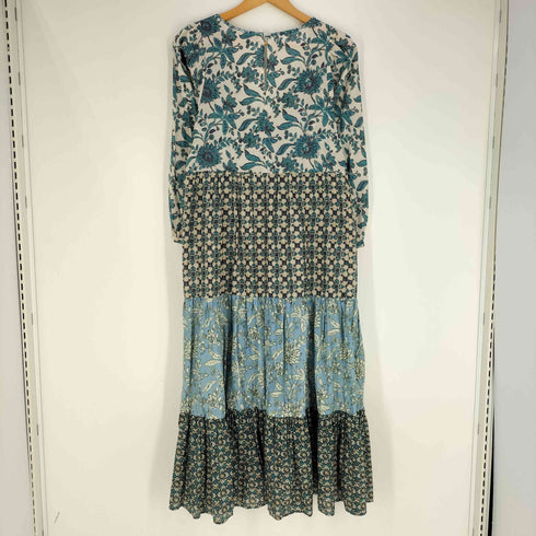 ザラ ZARA 花柄 パッチワーク マキシ ワンピース レディース import:M