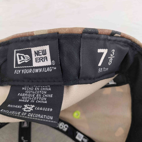 ニューエラ NEW ERA 59FIFTY チョコチップカモフロント刺繍6パネルベースボールキャップ メンズ 7 3/8