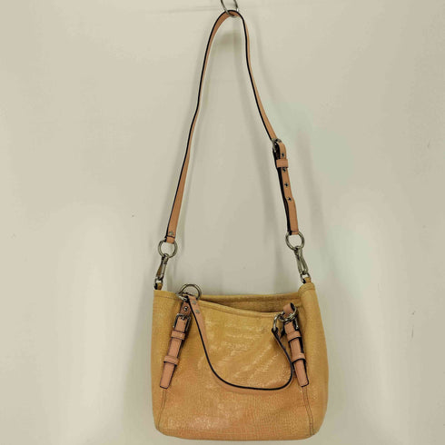 コーチ COACH クロコ型押し 2WAY レザーハンドバッグ ショルダーバッグ レディース
