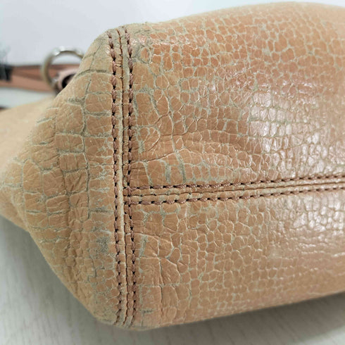 コーチ COACH クロコ型押し 2WAY レザーハンドバッグ ショルダーバッグ レディース