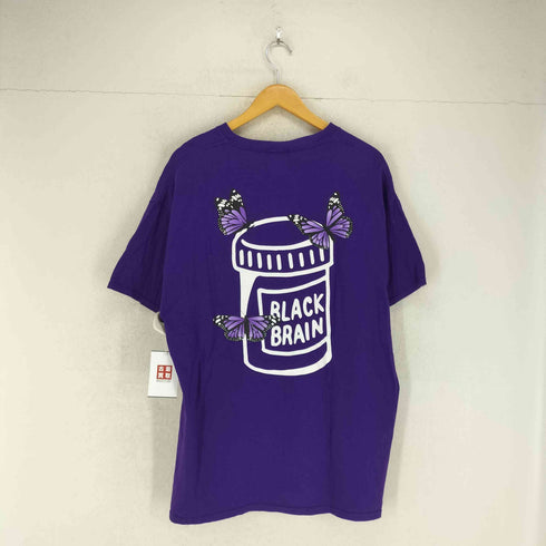 ブラックブレイン BLACK BRAIN 蝶 バックロゴプリントTシャツ メンズ JPN:XL