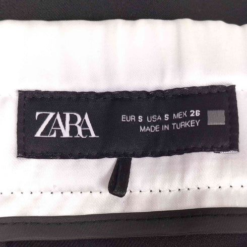 ザラ ZARA WIDE-LEGパンツ ダブルウエストバンド レディース US S