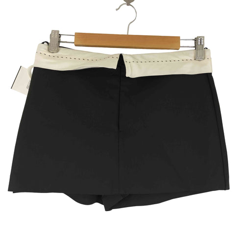 ザラ ZARA コントラストウエストバンド付きスコート レディース US S