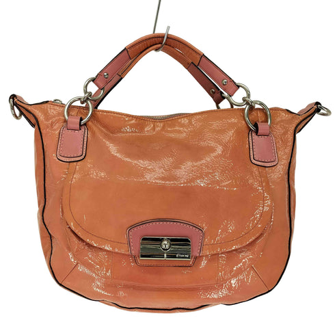 コーチ COACH 2WAY レザー パテント ハンドバッグ ショルダーバッグ レディース