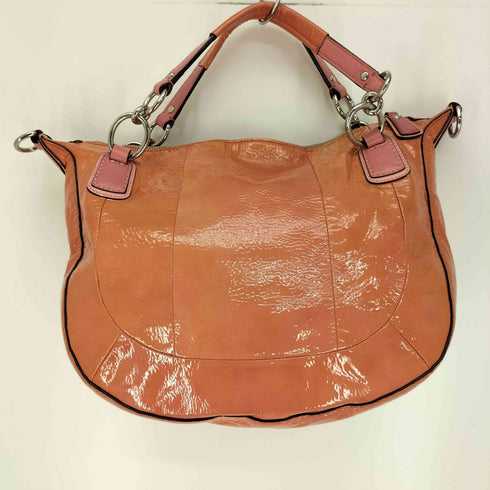 コーチ COACH 2WAY レザー パテント ハンドバッグ ショルダーバッグ レディース