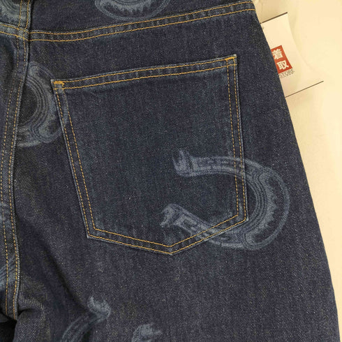 ザラ ZARA HIGH-WAIST HORSESHOE DETAIL TRF BARREL レディース US 4