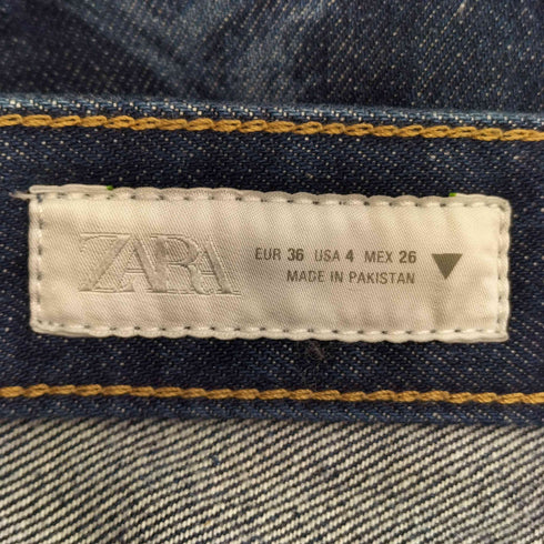 ザラ ZARA HIGH-WAIST HORSESHOE DETAIL TRF BARREL レディース US 4
