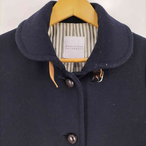 マッキントッシュフィロソフィー MACKINTOSH PHILOSOPHY クルミボタン メルトンウールコート レディース JPN:36
