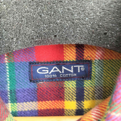 ガント GANT RUGGER FLANNEL チェック L/S BD シャツ メンズ import:M