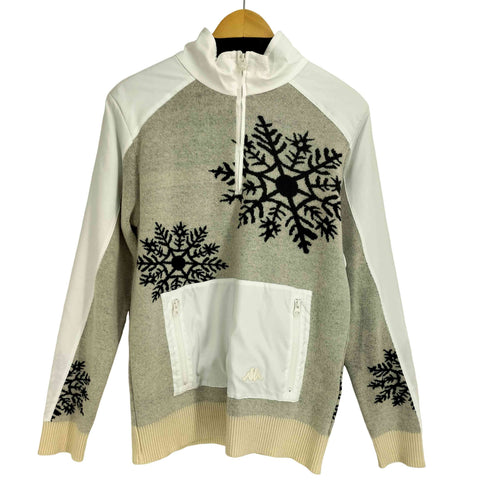 カッパ Kappa ハーフジップ異素材切替ニット レディース JPN:L