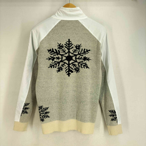 カッパ Kappa ハーフジップ異素材切替ニット レディース JPN:L