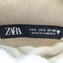 ザラ ZARA シャギーニットベスト ハーフジップ クロップド レディース import:S