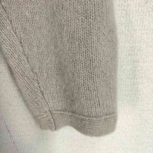 イッセイミヤケ ISSEY MIYAKE 80S 筆タグ ウールナイロン混ドレープネックニット レディース JPN:M