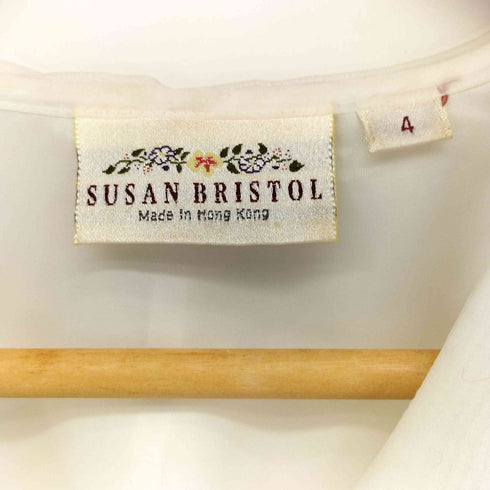 SUSAN BRISTOL パールボタン シアーブラウス レディース 4
