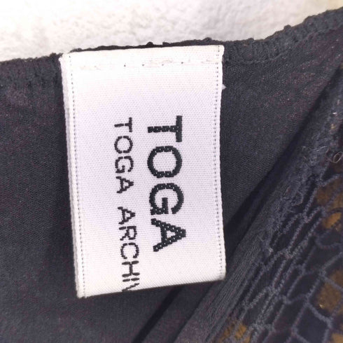 トーガアーカイブス TOGA ARCHIVES メッシュ切替 レオパード柄 タイトロングスカート レディース 1