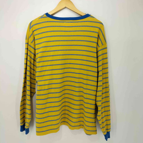 タウンクラフト TOWNCRAFT 23SS マルチボーダー ヘンリーネック ロングスリーブ Tシャツ レディース JPN:M