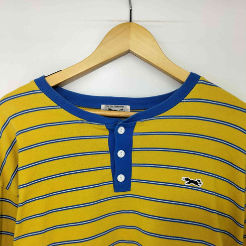 タウンクラフト TOWNCRAFT 23SS マルチボーダー ヘンリーネック ロングスリーブ Tシャツ レディース JPN:M
