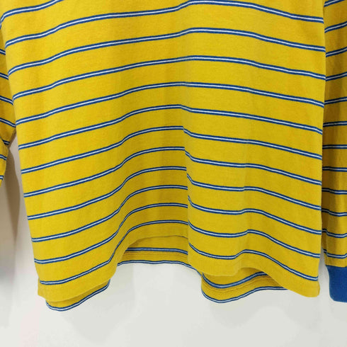 タウンクラフト TOWNCRAFT 23SS マルチボーダー ヘンリーネック ロングスリーブ Tシャツ レディース JPN:M