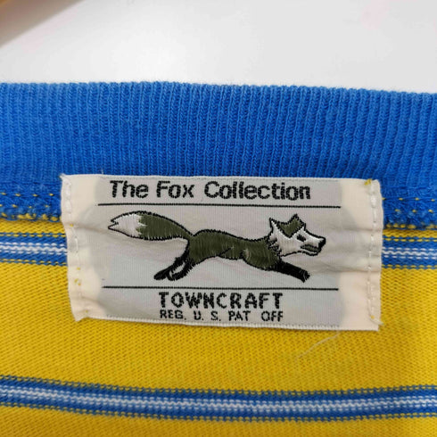 タウンクラフト TOWNCRAFT 23SS マルチボーダー ヘンリーネック ロングスリーブ Tシャツ レディース JPN:M