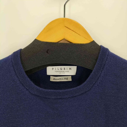 ピルグリム PILGRIM ウールカシミヤシルク クルーネックプルオーバー メンズ import:S