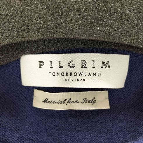 ピルグリム PILGRIM ウールカシミヤシルク クルーネックプルオーバー メンズ import:S