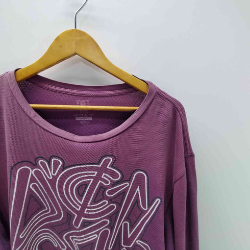 ディーシー DC ロゴ プリント サーマル L/S カットソー メンズ import:L