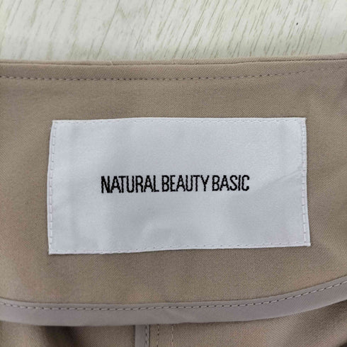 ナチュラルビューティーベーシック NATURAL BEAUTY BASIC 折り返しラペルノーカラーコート レディース JPN:M